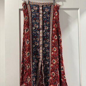 Womens Arnhem Clothing Crimson Midi/Maxi Skirt Size 4 US/8 AU